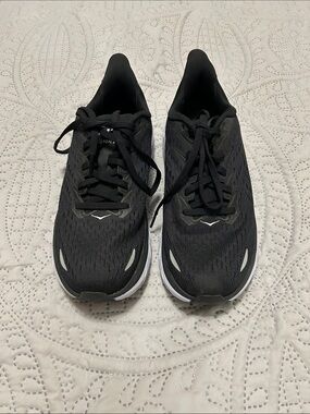Hoka Black and White  women’s Athletic Running shoes